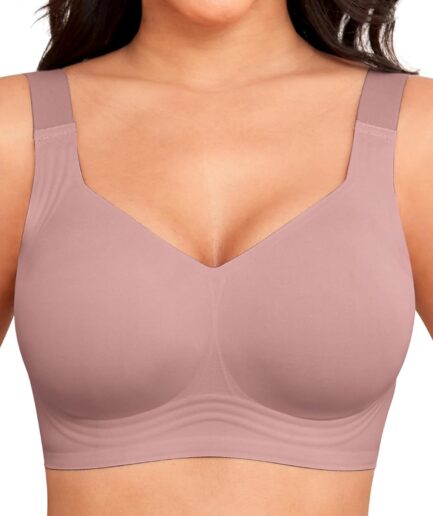 Women Wirefree Bras for Women Full Coverage No Underwire Everyday Bras Comfortable Wireless Padded Bras