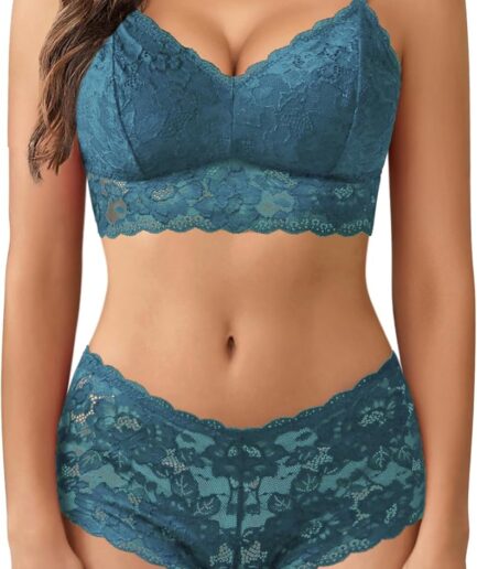 Sexy Lingerie Set for Women Lace Bra and Panty Set 2 Piece Lingerie Set Exotic Lingerie Sets
