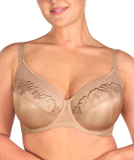 Minimizer Bras for Women, Full Coverage Embroidered Bras Plus Size Bra for Heavy Breasts Unlined Bra with Underwire