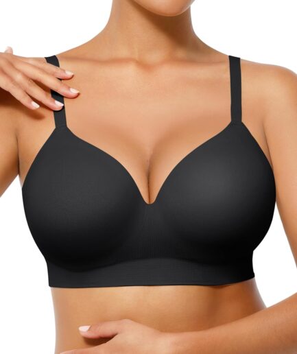 Wireless Supportive Bra for Women, Seamless Comfort  No Underwire Full Coverage Everyday Bras