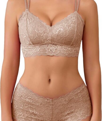 Sexy Lingerie Set for Women Lace Bra and Panty Set 2 Piece Lingerie Set Exotic Lingerie Sets