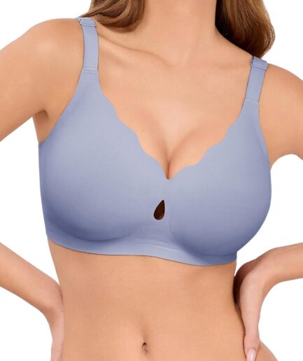 Bras for Women No Underwire Wave Push Up Wireless Bra Seamless Bras Full Coverage  Lift Everyday Bras